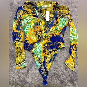 Fashion Nova Mesh Bodysuit - Tags Still On